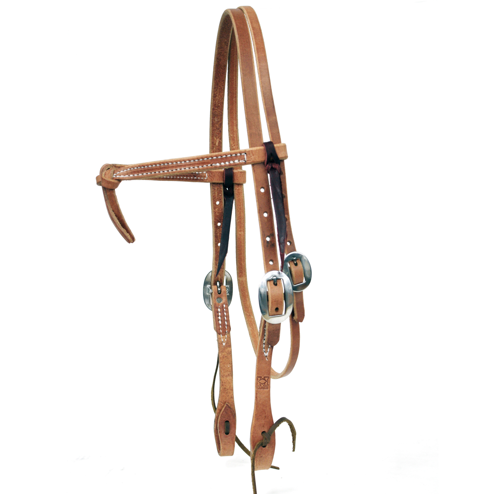 Western Leather Headstall/BRIDLE Studs Design Knot Brow band Browband 