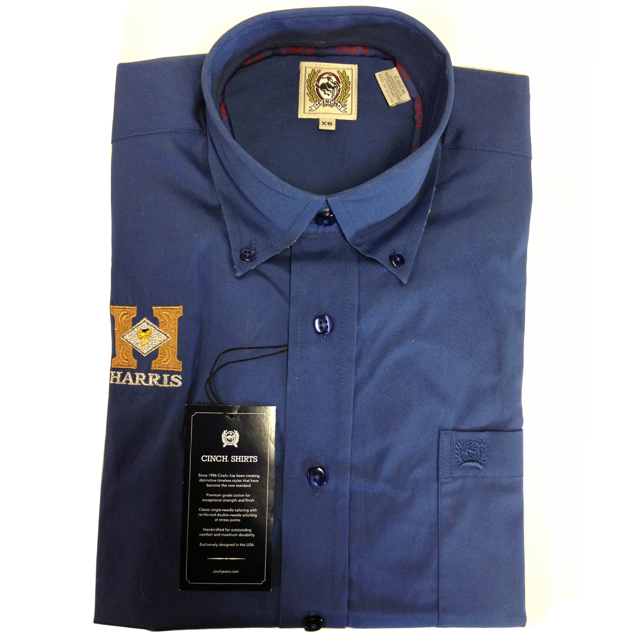 Cinch Show Shirt – Post Office Blue 271 – Harris Leather & Silverworks ...
