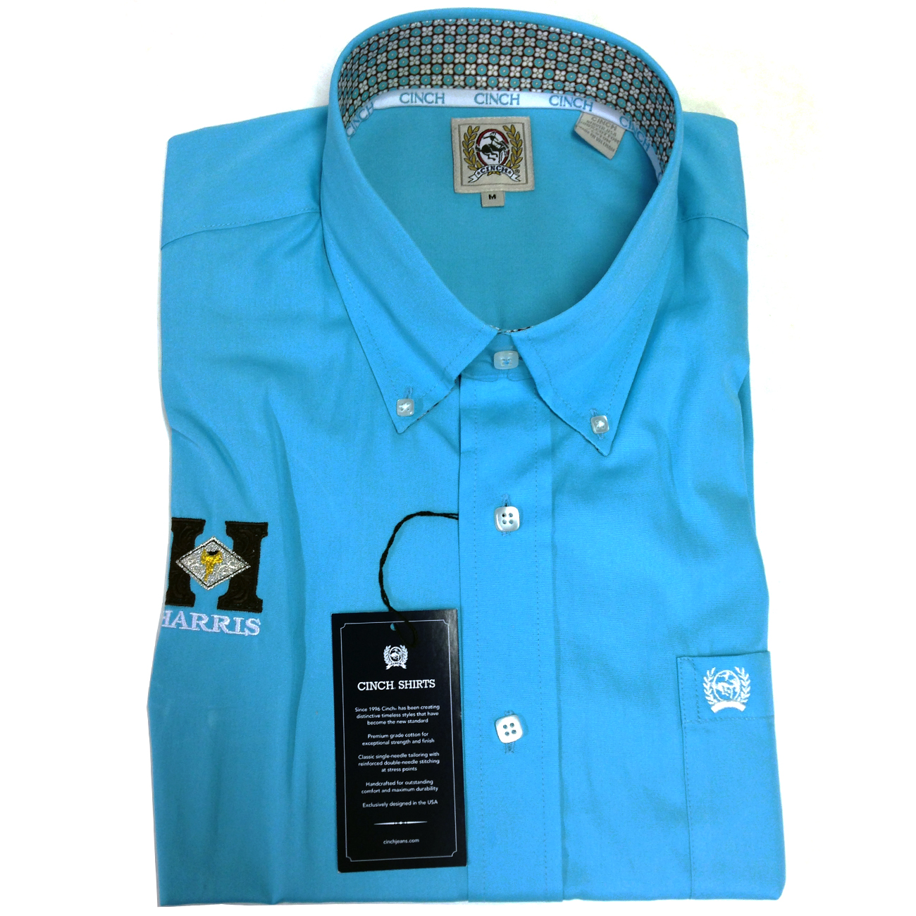 Cinch Show Shirt – Oceanic Blue 299 – Harris Leather & Silverworks ...