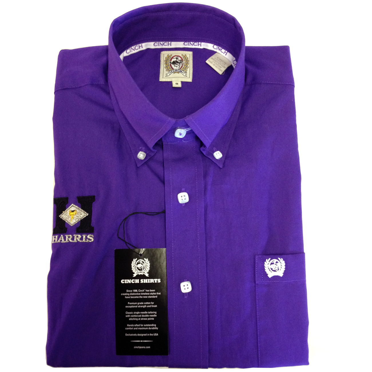 Cinch Show Shirt – Purple 802 – Harris Leather & Silverworks 