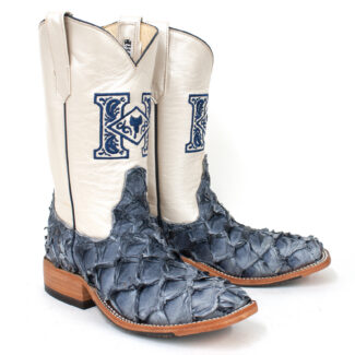 Navy Pirarucu Boots