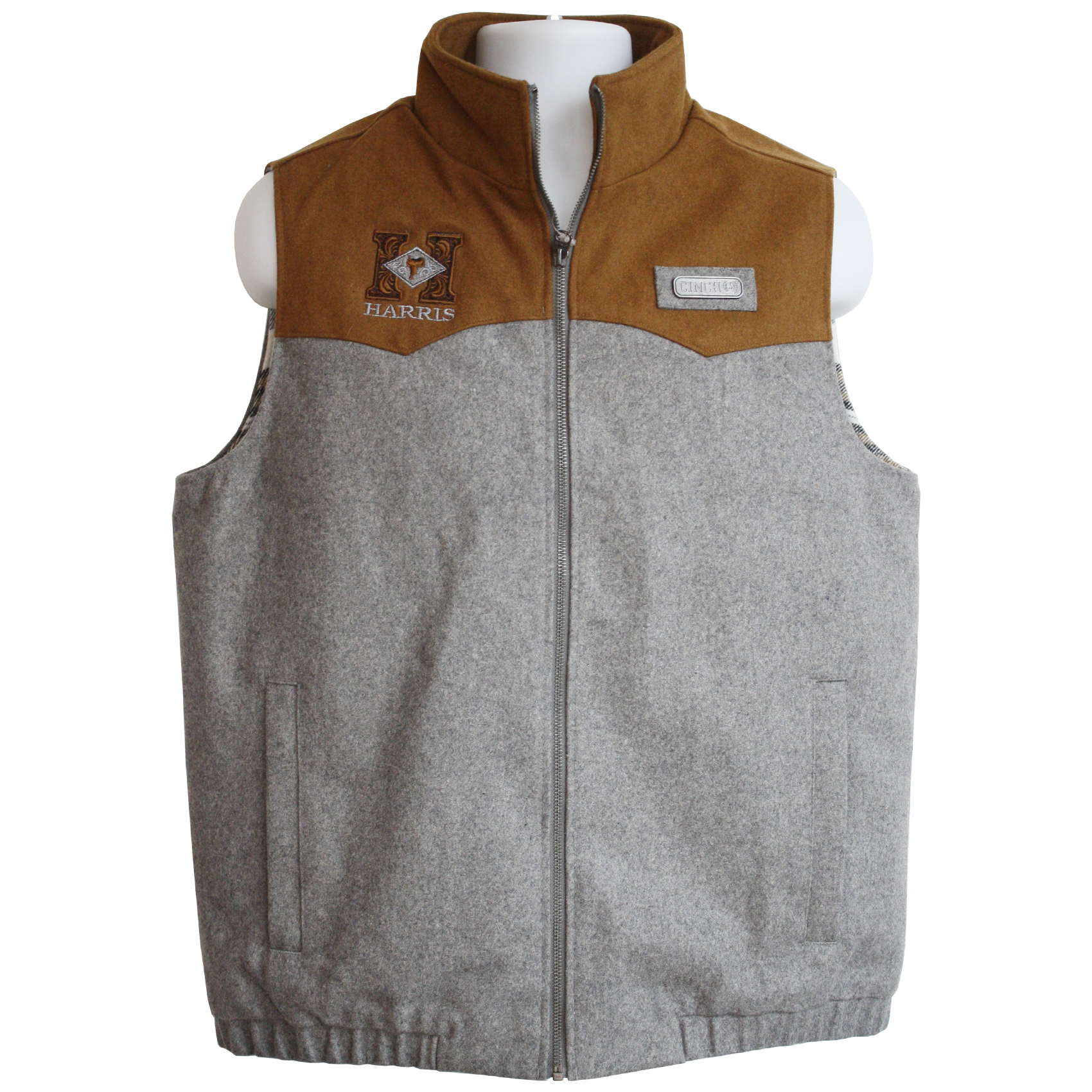 Cinch Wool Vest – Concealed Carry – Harris Leather & Silverworks