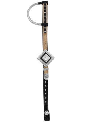 2" Beaded Square Headstall N