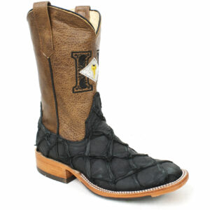 Black Pirarucu Boots – Matte