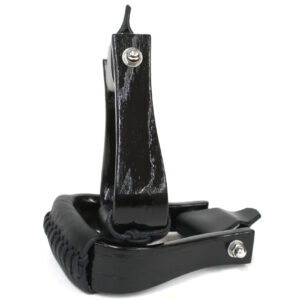 Nettles Wood Stirrups – 2″ Flatbottom – Black