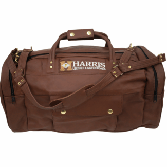 Harris Brown Leather Duffle Bag